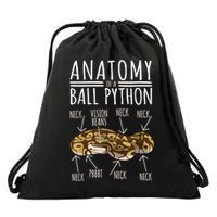 Python Snake Owner Anatomy Of A Ball Python Drawstring Bag