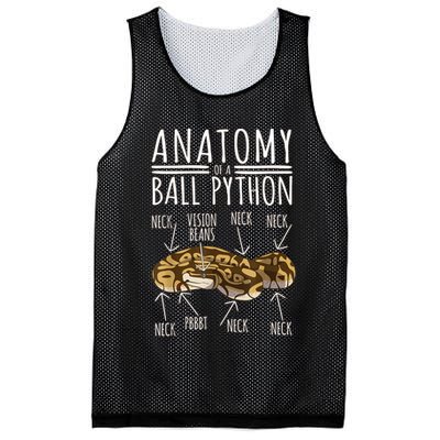 Python Snake Owner Anatomy Of A Ball Python Mesh Reversible Basketball Jersey Tank