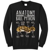Python Snake Owner Anatomy Of A Ball Python Tall Sweatshirt