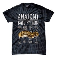 Python Snake Owner Anatomy Of A Ball Python Tie-Dye T-Shirt