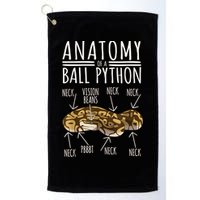 Python Snake Owner Anatomy Of A Ball Python Golf Towel