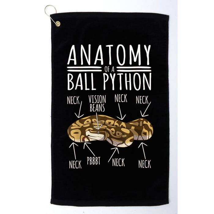 Python Snake Owner Anatomy Of A Ball Python Golf Towel