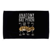 Python Snake Owner Anatomy Of A Ball Python Microfiber Hand Towel