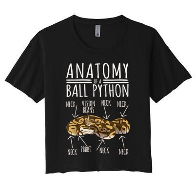 Python Snake Owner Anatomy Of A Ball Python Crop Top