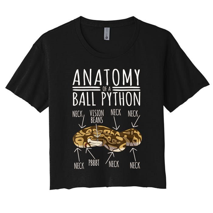 Python Snake Owner Anatomy Of A Ball Python Crop Top