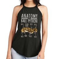 Python Snake Owner Anatomy Of A Ball Python Women's Perfect Tri Rocker Tank