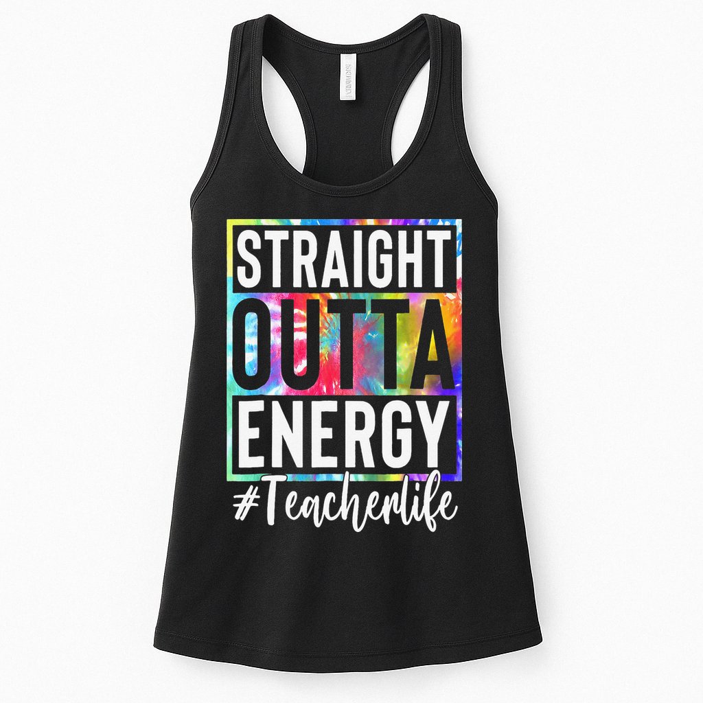 Paraprofessional Straight Outta Energy Teacher Life Gifts Womens Tank Top