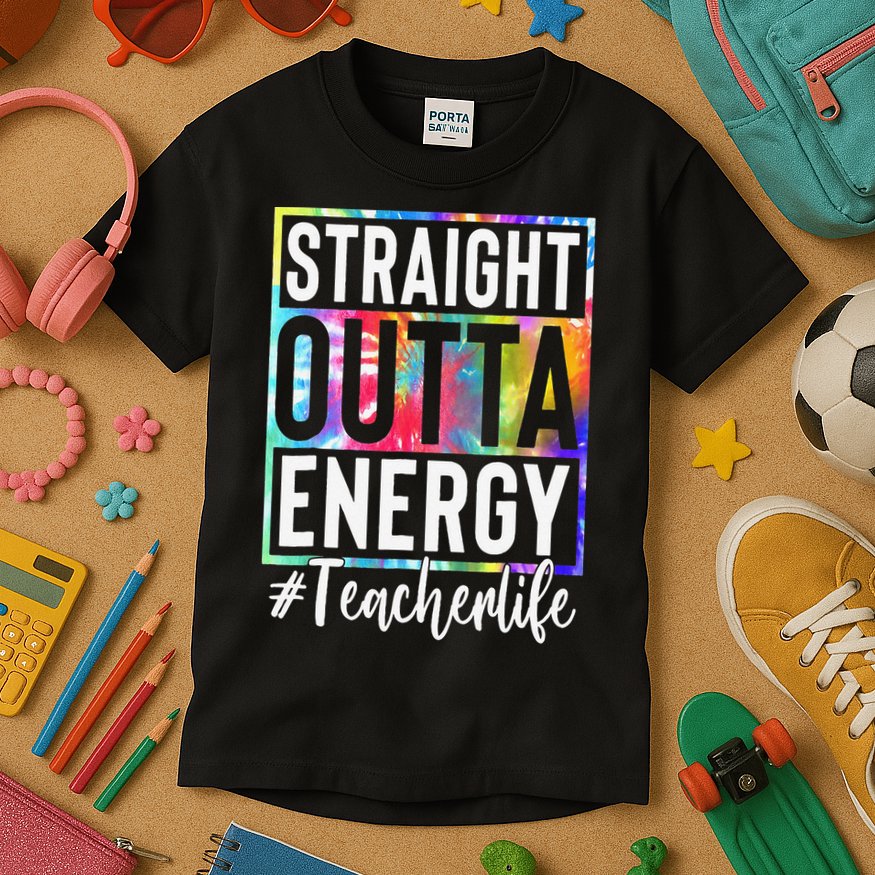 Paraprofessional Straight Outta Energy Teacher Life Gifts Kids T-Shirt