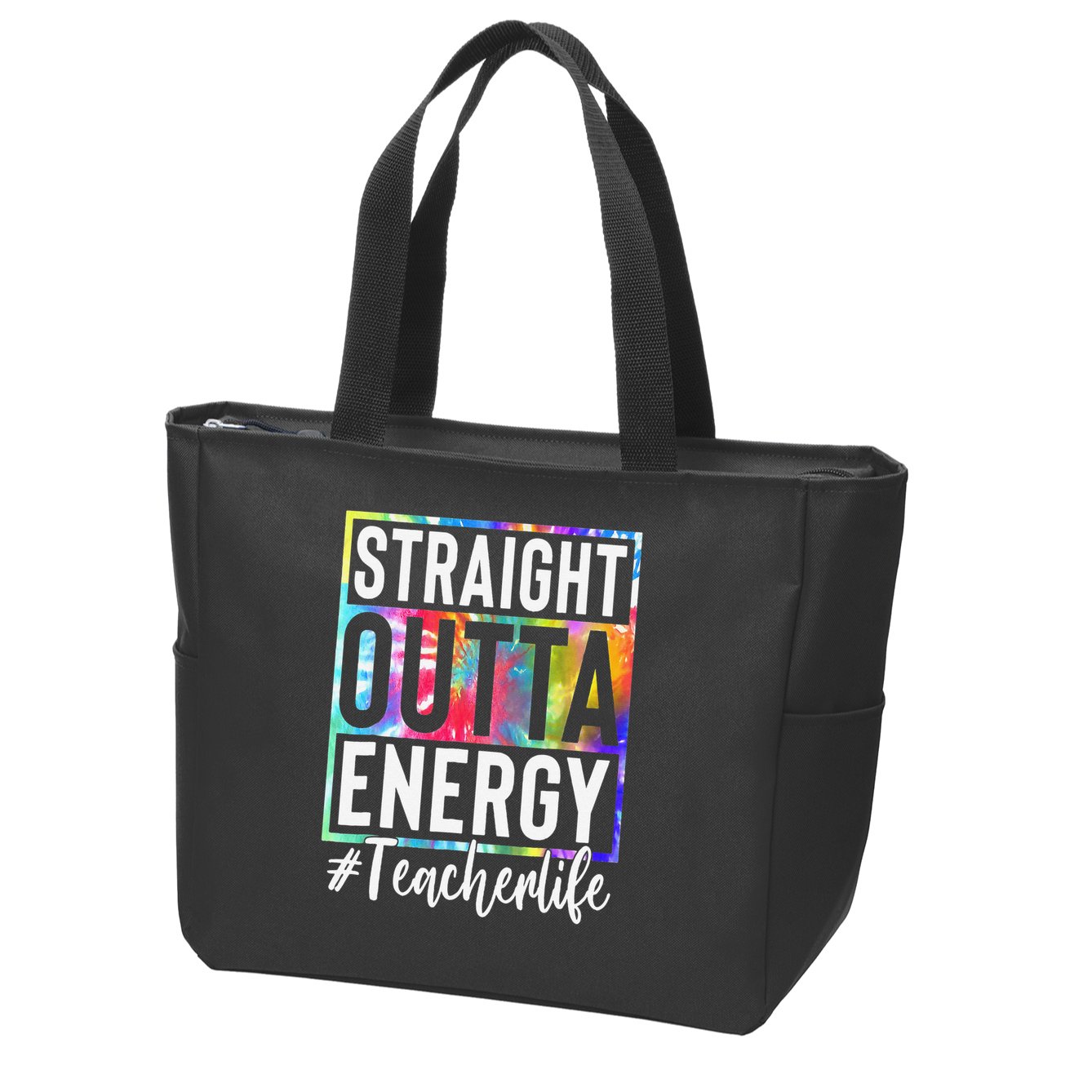 Paraprofessional Straight Outta Energy Teacher Life Gifts Zip Tote Bag