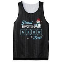 Proud Supporter Of Snow Days Christmas Xmas Holiday Snowman Mesh Reversible Basketball Jersey Tank