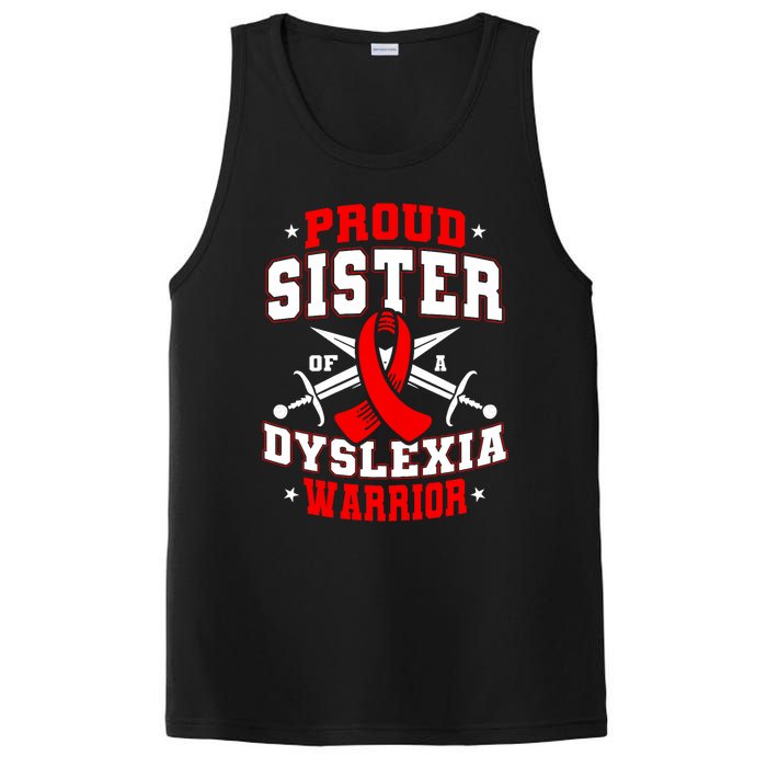 Proud Sister Of A Dyslexia Warrior Dyslexic Female Supporter PosiCharge Competitor Tank