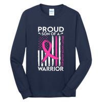 Proud Son Of A Breast Cancer Warrior Awareness Tall Long Sleeve T-Shirt