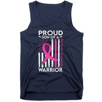 Proud Son Of A Breast Cancer Warrior Awareness Tank Top