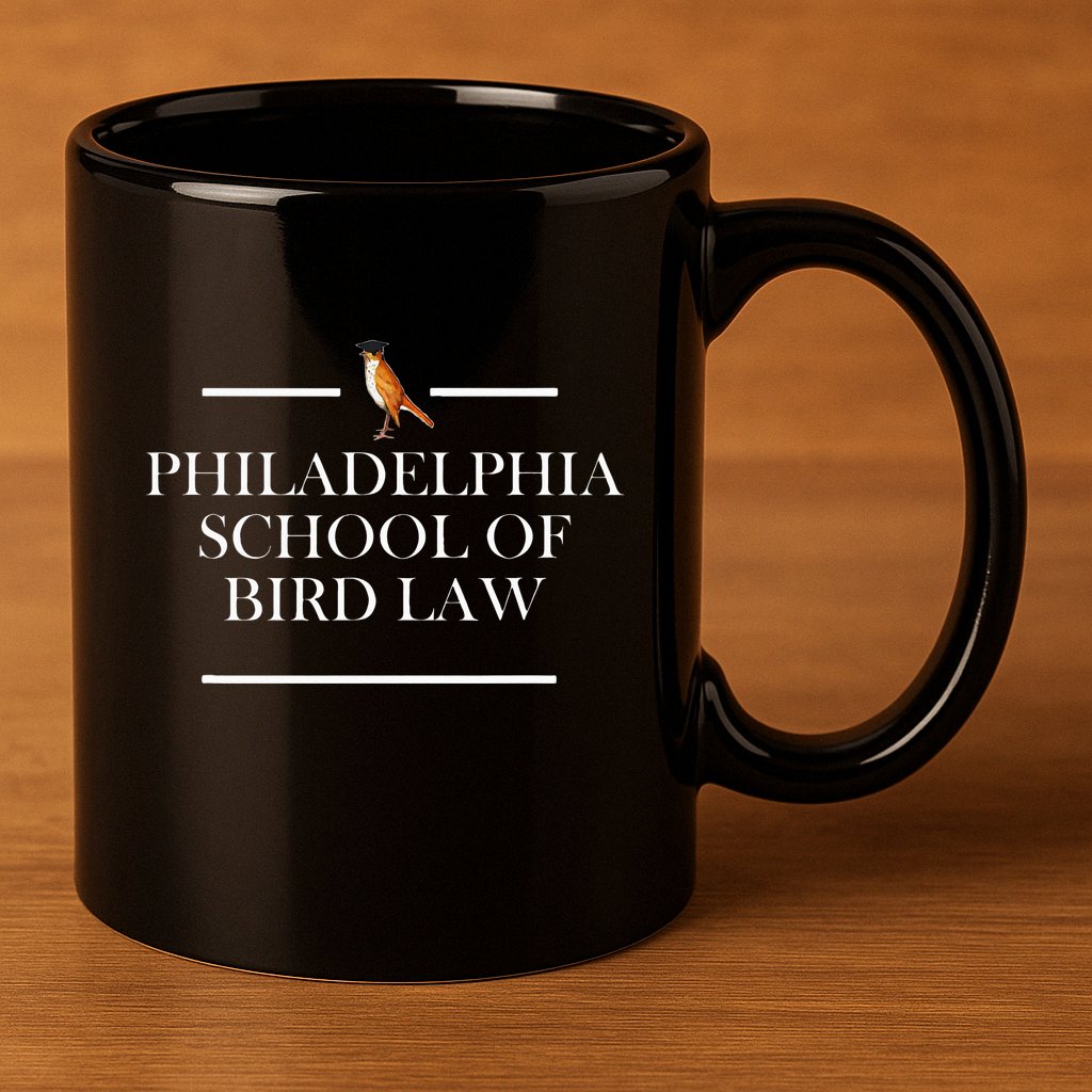Philadelphia School Of Bird Law 11oz C Handle Ceramic Mug