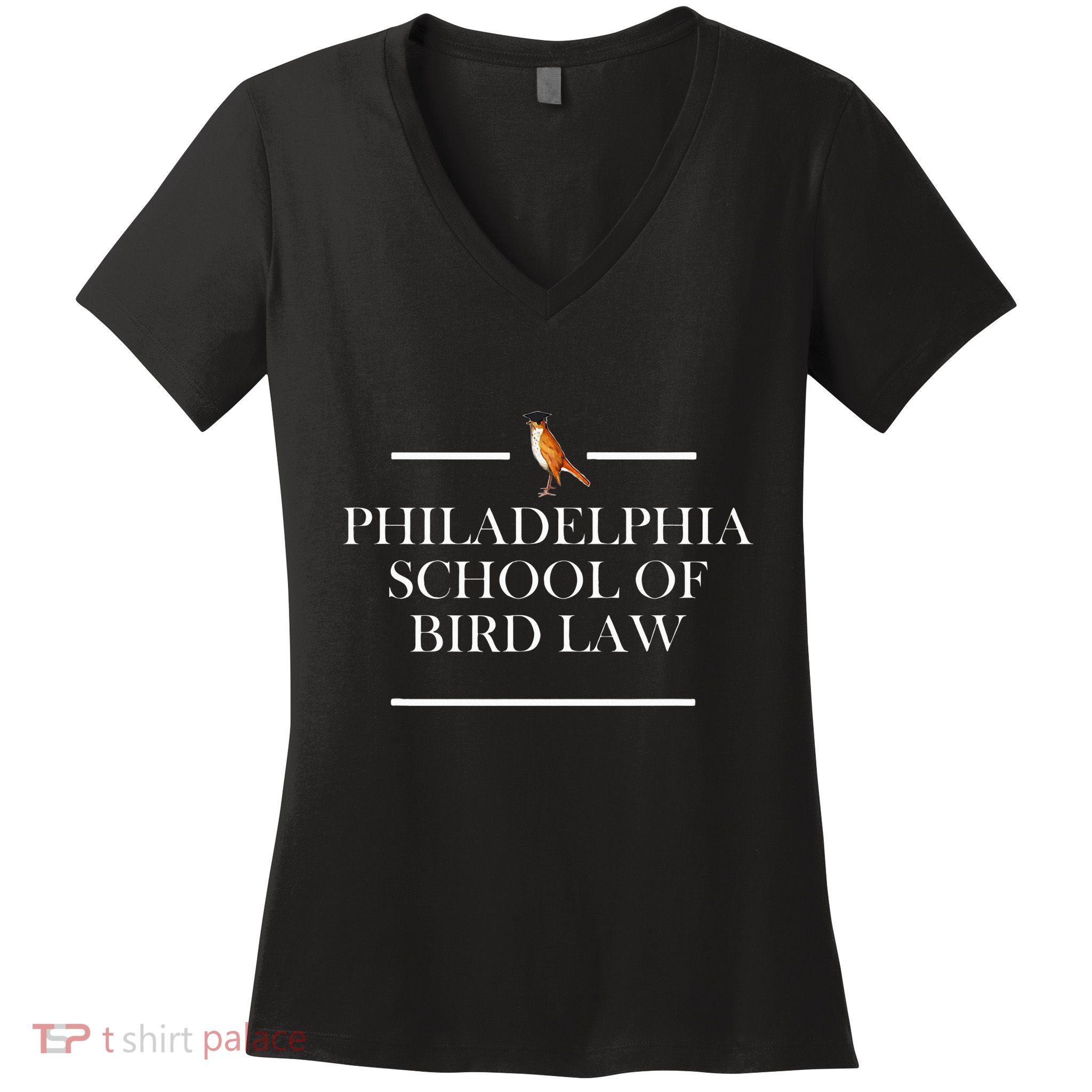 Philadelphia School Of Bird Law Women's V-Neck T-Shirt