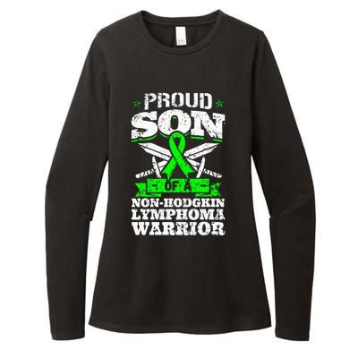 Proud Son Of A Non Hodgkin Lymphoma Warrior Awareness Womens CVC Long Sleeve Shirt