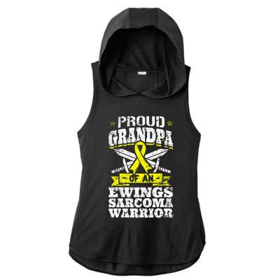 Proud Sister Of A Hodgkins Lymphoma Warrior HL Awareness Ladies PosiCharge Tri-Blend Wicking Draft Hoodie Tank