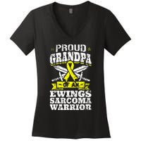 Proud Sister Of A Hodgkins Lymphoma Warrior HL Awareness Women's V-Neck T-Shirt