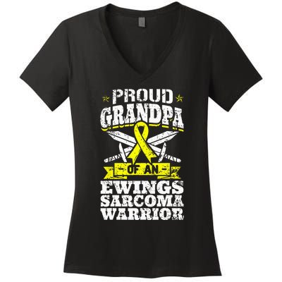 Proud Sister Of A Hodgkins Lymphoma Warrior HL Awareness Women's V-Neck T-Shirt