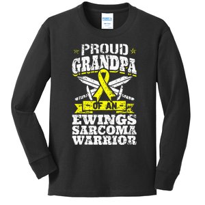 Proud Sister Of A Hodgkins Lymphoma Warrior HL Awareness Kids Long Sleeve Shirt