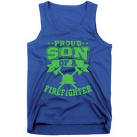 Proud Son Of A Firefighter Son Firefighter Dad Gift Tank Top