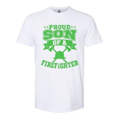 Proud Son Of A Firefighter Son Firefighter Dad Gift Softstyle CVC T-Shirt