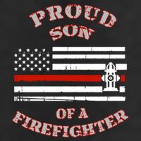 Proud Son Of A Volunteer Firefighter Gift Adult Drive Performance Visor