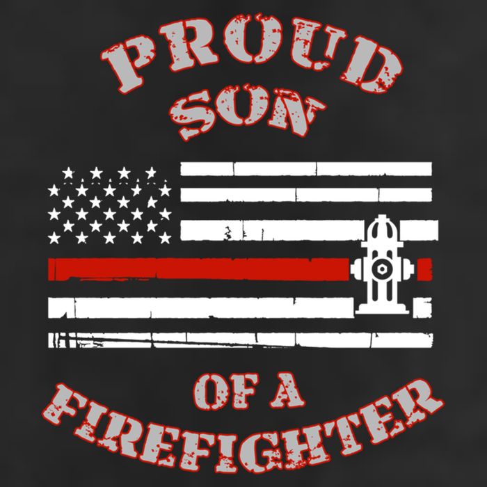Proud Son Of A Volunteer Firefighter Gift Adult Drive Performance Visor