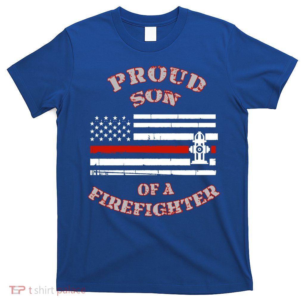 Proud Son Of A Volunteer Firefighter Gift T-Shirt
