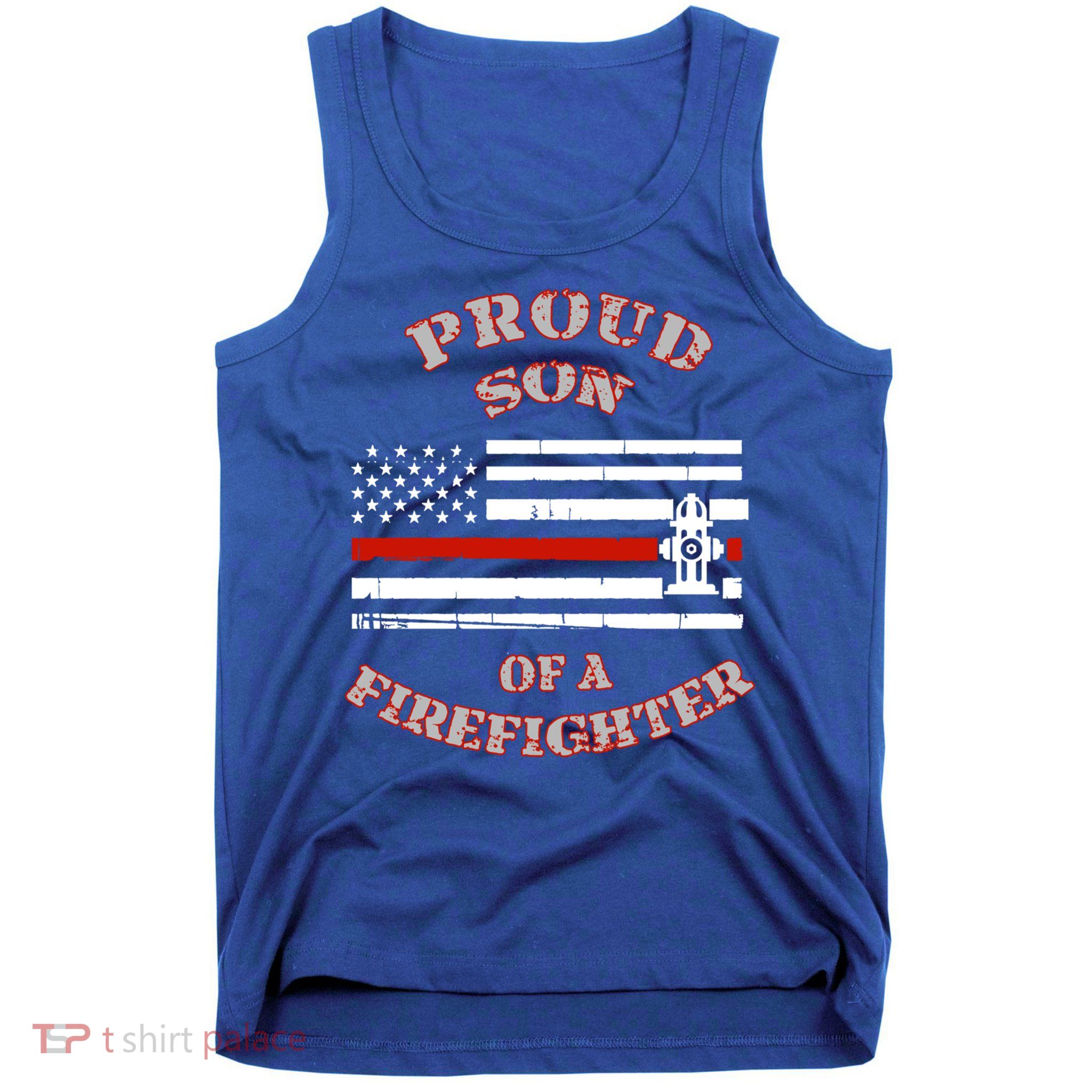 Proud Son Of A Volunteer Firefighter Gift Tank Top