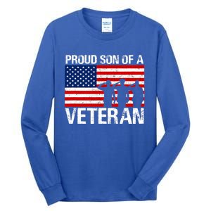 Proud Son Of A Army Veteran Gift Tall Long Sleeve T-Shirt