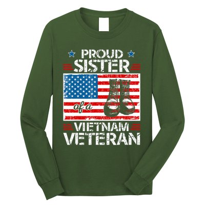 Proud Sister of a Vietnam Veteran Military Family Long Sleeve Shirt