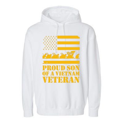 Proud Son Of A Vietnam Veteran Garment-Dyed Fleece Hoodie