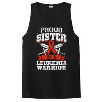 Proud Sister Of A Leukemia Warrior Sis Awareness Ribbon PosiCharge Competitor Tank