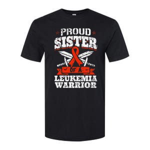 Proud Sister Of A Leukemia Warrior Sis Awareness Ribbon Softstyle CVC T-Shirt