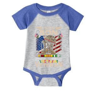 Proud Son Of A Vietnam Veteran Cute Gift Vietnam War Vet Gift Infant Baby Jersey Bodysuit