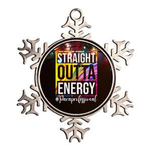 Paraprofessional Straight Outta Energy Para Teacher Presents Metallic Star Ornament