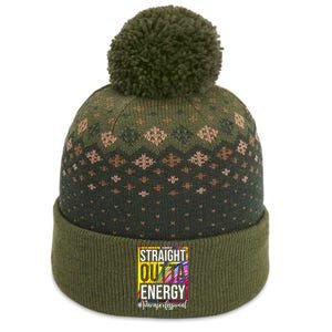 Paraprofessional Straight Outta Energy Para Teacher Presents The Baniff Cuffed Pom Beanie