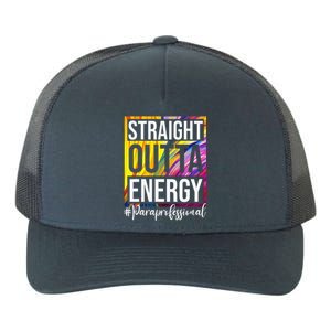 Paraprofessional Straight Outta Energy Para Teacher Presents Yupoong Adult 5-Panel Trucker Hat