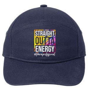 Paraprofessional Straight Outta Energy Para Teacher Presents 7-Panel Snapback Hat