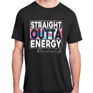 Paraprofessional Straight Outta Energy Teacher Life Rainbow Adult ChromaSoft Performance T-Shirt