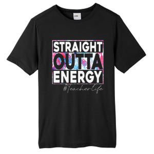 Paraprofessional Straight Outta Energy Teacher Life Rainbow Tall Fusion ChromaSoft Performance T-Shirt