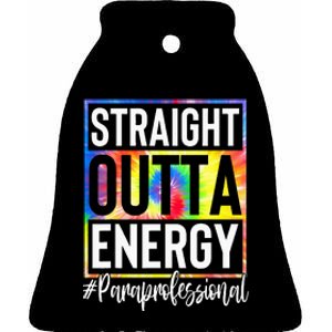 Paraprofessional Straight Outta Energy Teacher Life Ceramic Bell Ornament