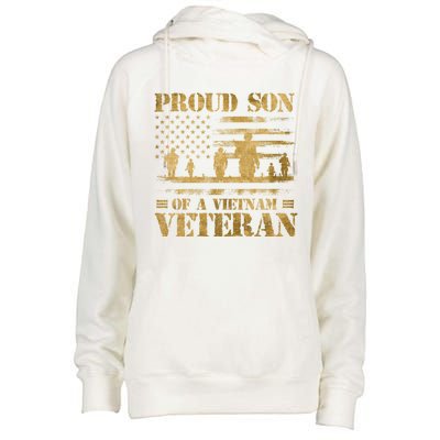 Proud Son Of A Vietnam Veteran Gift Womens Funnel Neck Pullover Hood