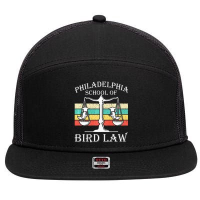 Philadelphia School Of Bird Law Vintage Bird Lover 7 Panel Mesh Trucker Snapback Hat