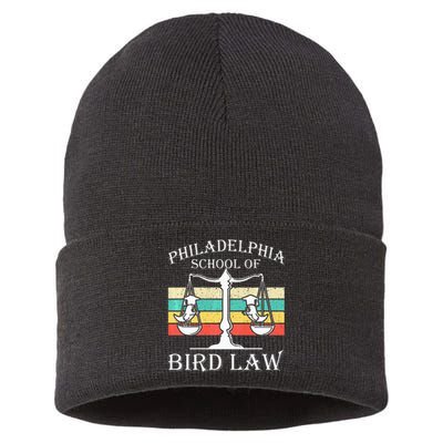 Philadelphia School Of Bird Law Vintage Bird Lover Sustainable Knit Beanie