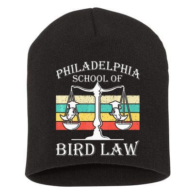 Philadelphia School Of Bird Law Vintage Bird Lover Short Acrylic Beanie