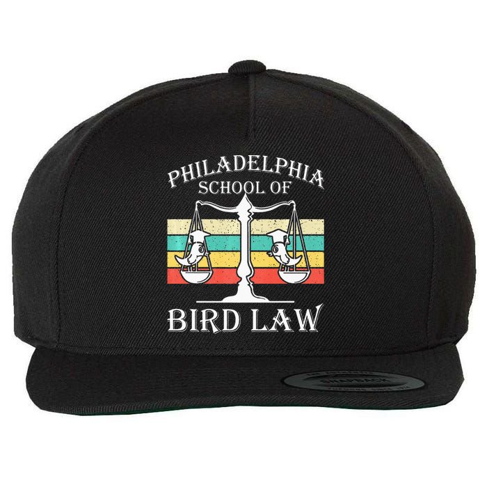 Philadelphia School Of Bird Law Vintage Bird Lover Wool Snapback Cap