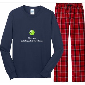 Pickleball Stay Out Of Kitchen, Pickleball Love Long Sleeve Pajama Set