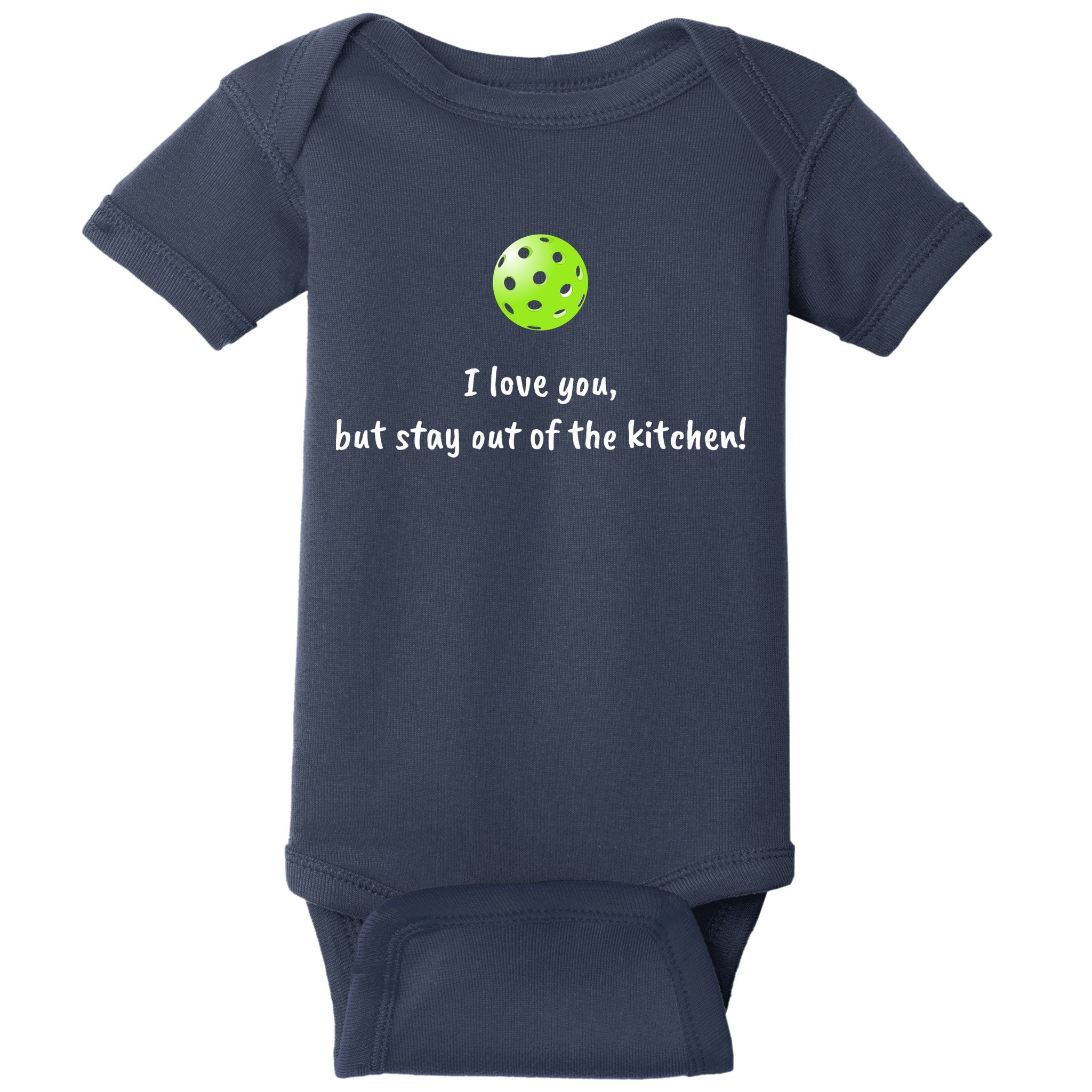 Pickleball Stay Out Of Kitchen, Pickleball Love Baby Bodysuit